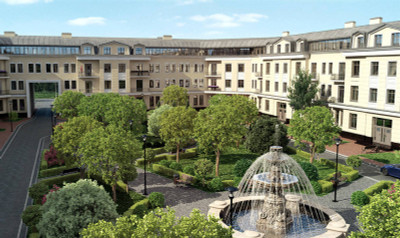 Планировка студии(квартира) площадью 43.27 квадратных метров в ЖК “ЖК Грибовский Лес”