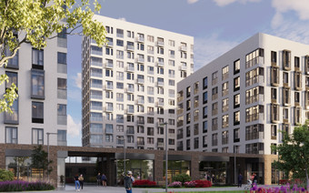 Фасад и остекление в ЖК "Новые Ватутинки"