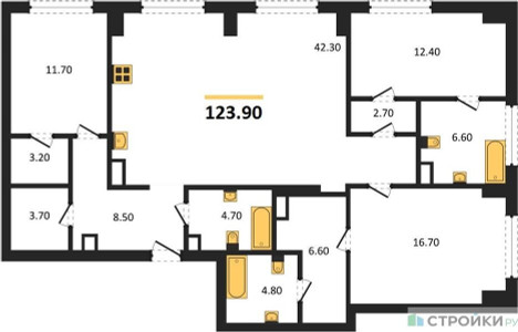 Планировка квартиры, ID 530565