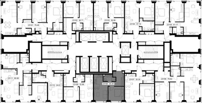 Планировка однокомнатной(квартира) площадью 35.3 квадратных метров в ЖК “ЖК SET (Сет)”