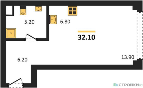 Планировка квартиры, ID 521181