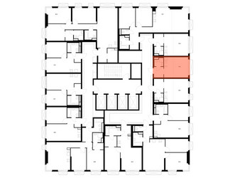 Планировка студии(квартира) площадью 21.6 квадратных метров в ЖК “ЖК 2-й Иртышский”