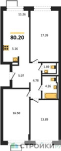 Планировка квартиры, ID 218032