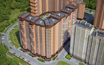 вид сверху жк Московский (Красная Горка-2)