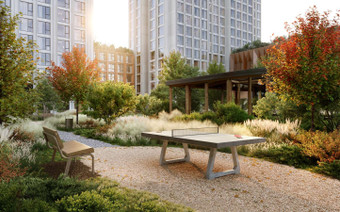 Теннисный стол в ЖК "Веер"