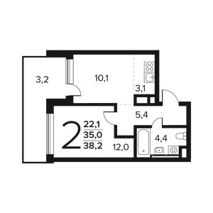 Планировка квартиры, ID 550298