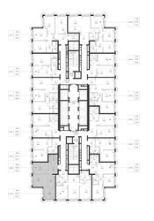 Планировка двухкомнатной(квартира) площадью 53.8 квадратных метров в ЖК “ЖК SET (Сет)”