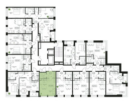 Планировка студии(квартира) площадью 28.8 квадратных метров в “ЖК Пушкино Град”