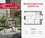 Планировка студии(квартира) площадью 29.2 квадратных метров в “ЖК Варшавские ворота”