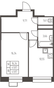 Планировка квартиры, ID 541381