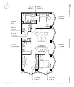 Планировка квартиры, ID 164824