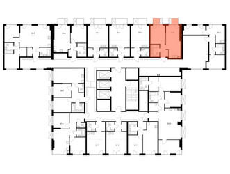 Планировка однокомнатной(квартира) площадью 35.9 квадратных метров в ЖК “ЖК 2-й Иртышский”