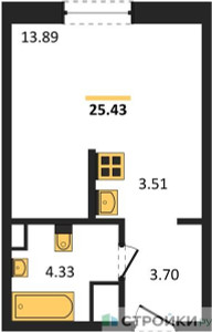 Планировка квартиры, ID 437222