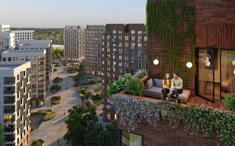 Терраса в ЖК "Новые Ватутинки"