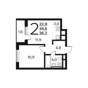 Планировка квартиры, ID 550533