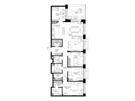 Планировка 4+ комнатной(квартира) площадью 131.47 квадратных метров в “Архитектурный проект Мыс”