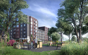 придомовая территория ЖК Баркли Медовая Долина