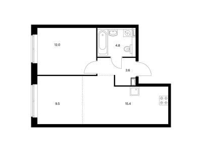 Планировка квартиры, ID 135506