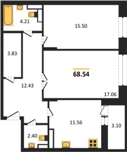 Планировка квартиры, ID 110066
