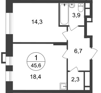 Планировка квартиры, ID 83523