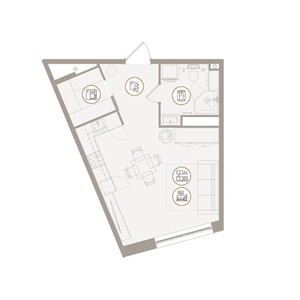 Планировка апартаментов, ID 310344