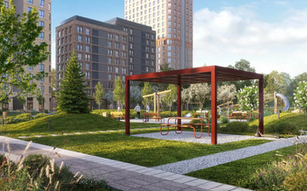 Зона отдыха в “Левел Нижегородская”