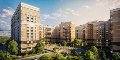 Планировка трехкомнатной(квартира) площадью 76.08 квадратных метров в ЖК “ЖК Остафьево”