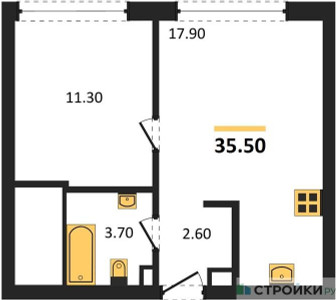 Планировка квартиры, ID 284147