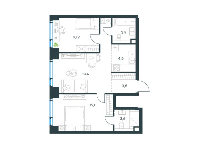 Планировка квартиры, ID 535089