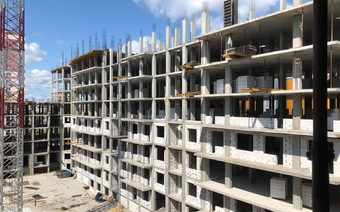 Этап строительства ЖК «Облака»