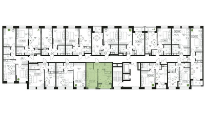 Планировка однокомнатной(квартира) площадью 36.8 квадратных метров в ЖК “ЖК Пушкино Град”