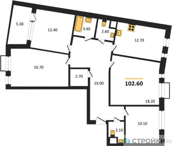 Планировка квартиры, ID 111876