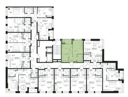 Планировка однокомнатной(квартира) площадью 36.3 квадратных метров в “ЖК Пушкино Град”