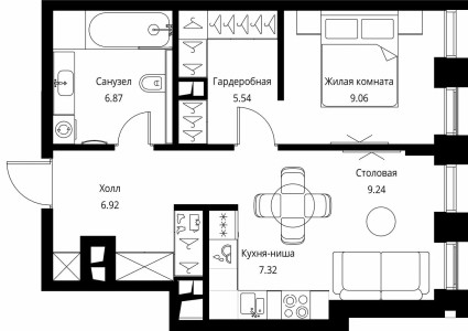 Планировка квартиры, ID 306746