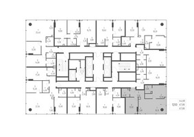Планировка двухкомнатной(квартира) площадью 67.8 квадратных метров в “ЖК Слава”