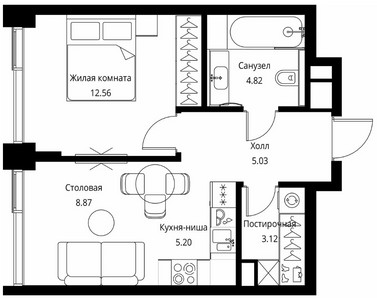 Планировка квартиры, ID 323738