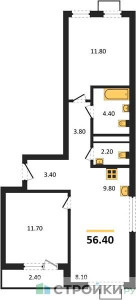 Планировка квартиры, ID 268896