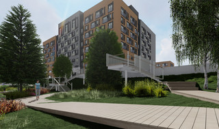 Прогулочные зоны в ЖК “КИНОКВАРТАЛ”