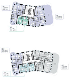 Планировка однокомнатной(квартира) площадью 67.72 квадратных метров в ЖК “СберСити в Рублево-Архангельском”