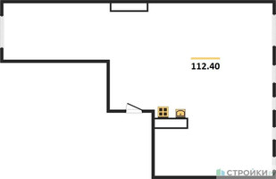 Планировка трехкомнатной(квартира) площадью 112.4 квадратных метров в “ЖК Headliner (Хедлайнер)”