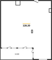 Планировка двухкомнатной(квартира) площадью 128.2 квадратных метров в “ЖК Magnum”