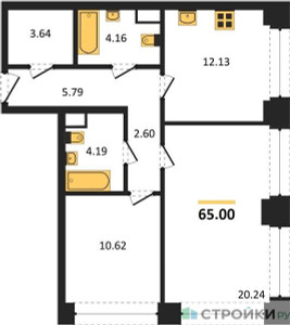 Планировка квартиры, ID 122723