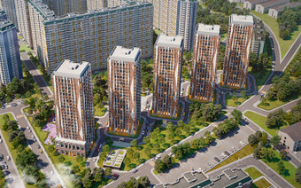 ЖК «Авиатика» с высоты птичьего полета