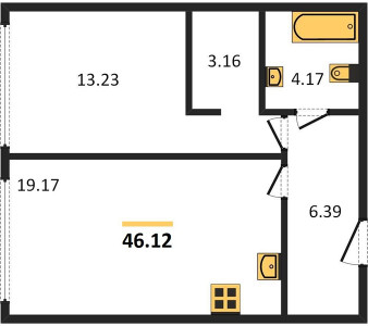 Планировка апартаментов, ID 148612