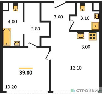 Планировка квартиры, ID 280378