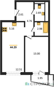 Планировка квартиры, ID 456546