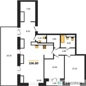 Планировка квартиры, ID 317449