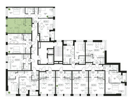 Планировка студии(квартира) площадью 28.2 квадратных метров в “ЖК Пушкино Град”