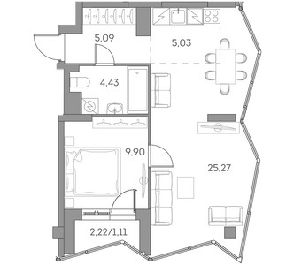Планировка квартиры, ID 555429