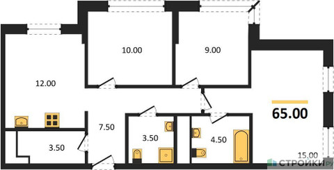 Планировка квартиры, ID 235029